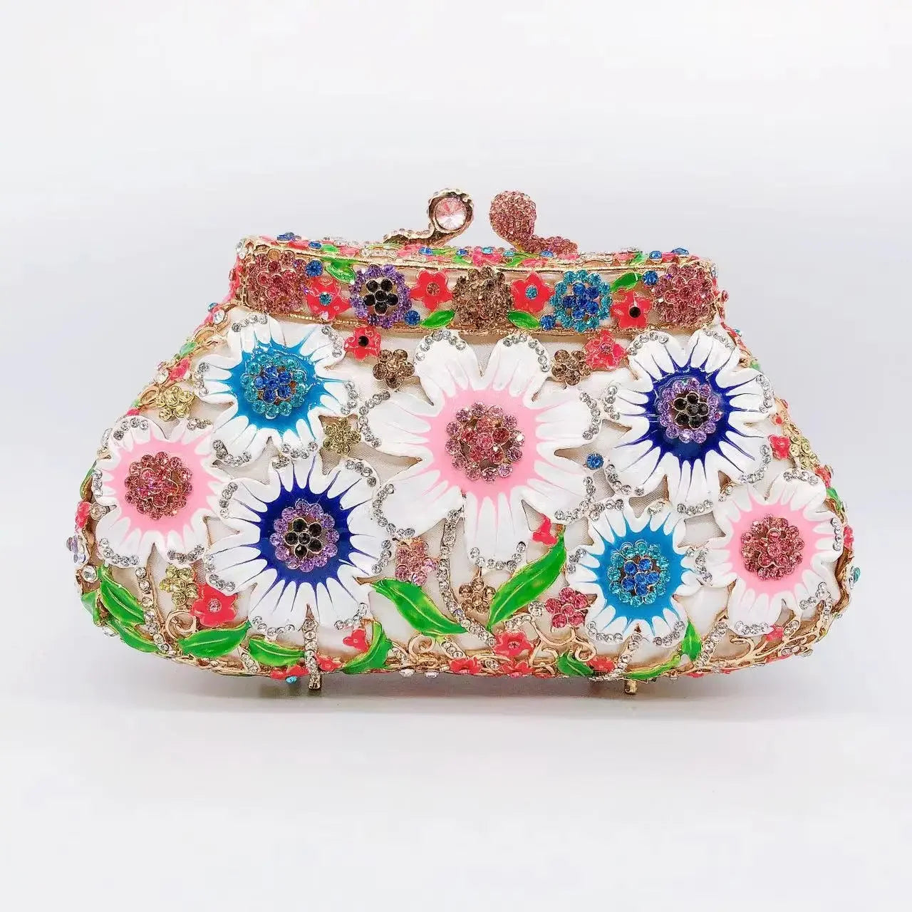 Hollow Rhinestone Banquet Clutch Bag