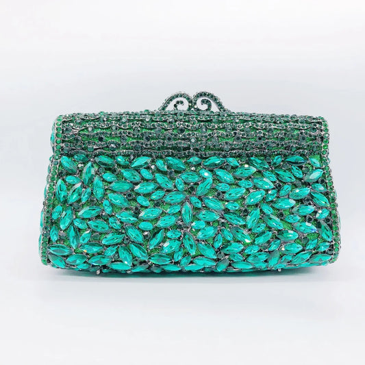 Hollow Rhinestone Banquet Clutch Bag