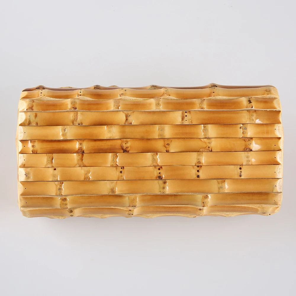 Handmade Bamboo Rattan Evening Clutch Bag