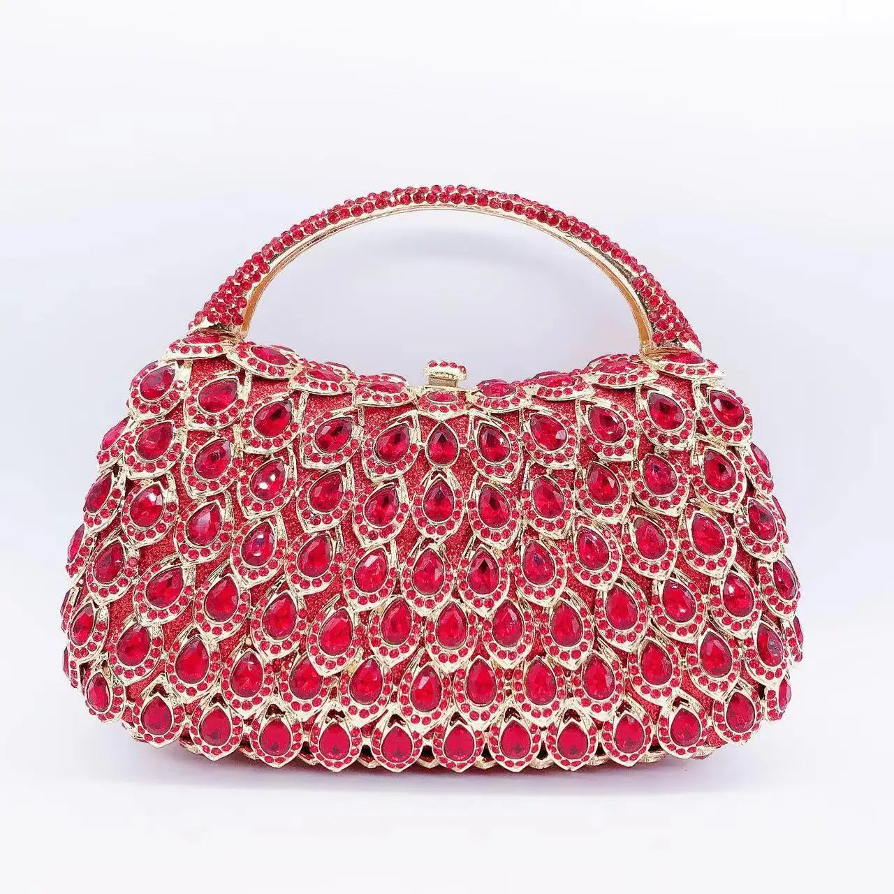 Hollow Rhinestone Banquet Clutch Bag