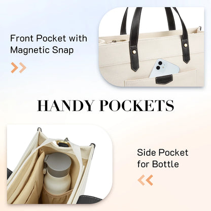 15.6 Inch Canvas Laptop Tote Bag - Work and Travel