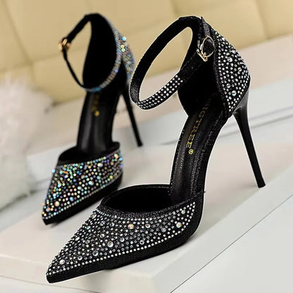 Shiny Rhinestone 10cm Stiletto Heels