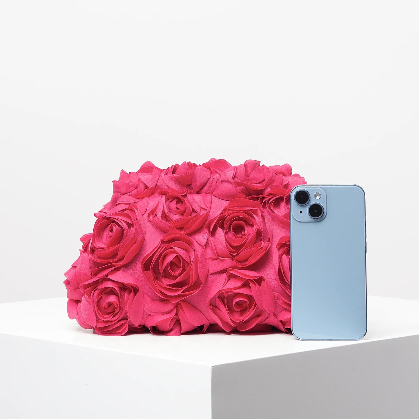 Rose Detail Wedding Dinner Clutch Bag