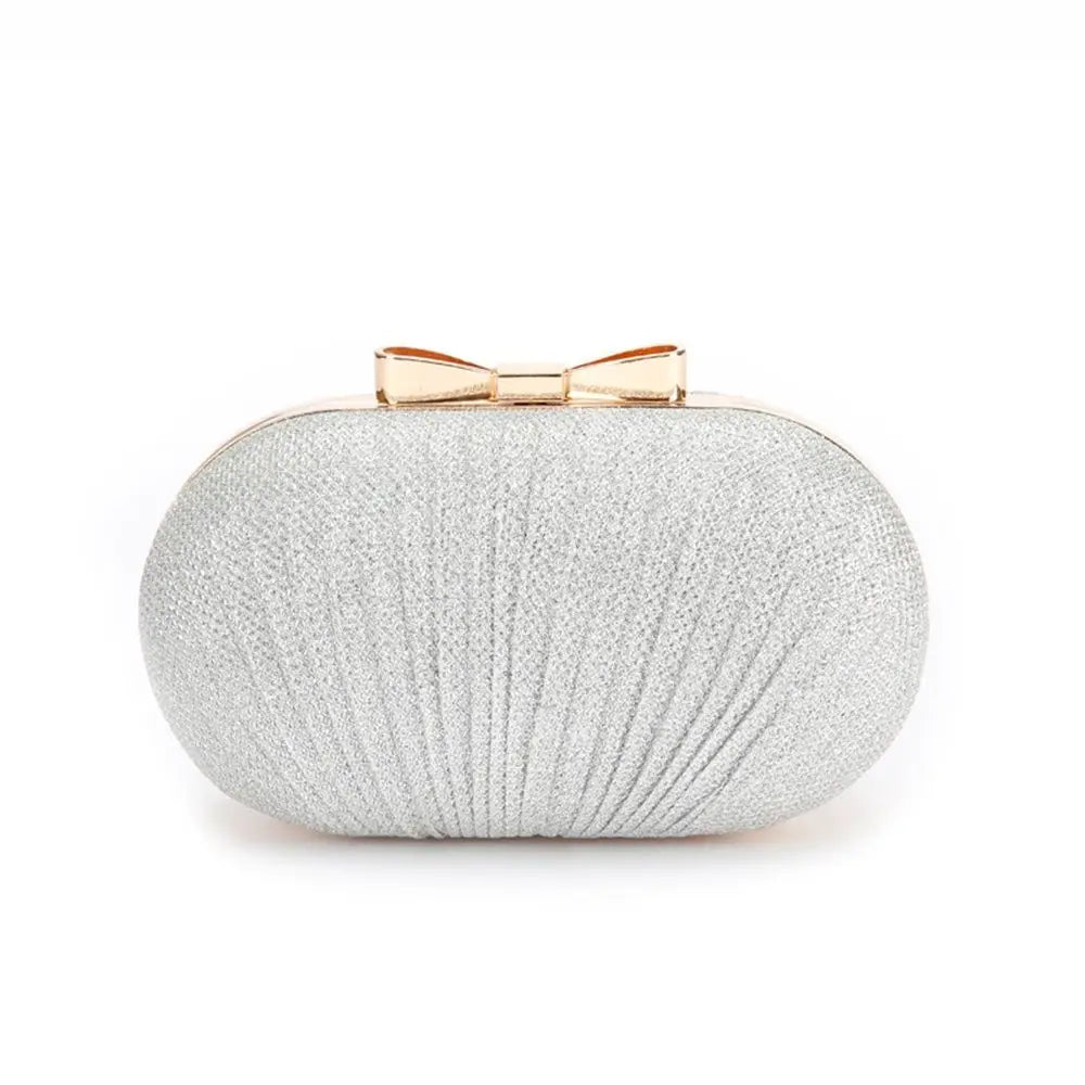 Beaded Egg Shape Rhinestone Evening Clutch