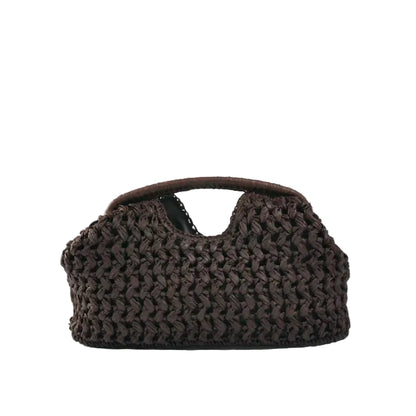 Raffia Woven Chain Shoulder Bag - Summer Crossbody