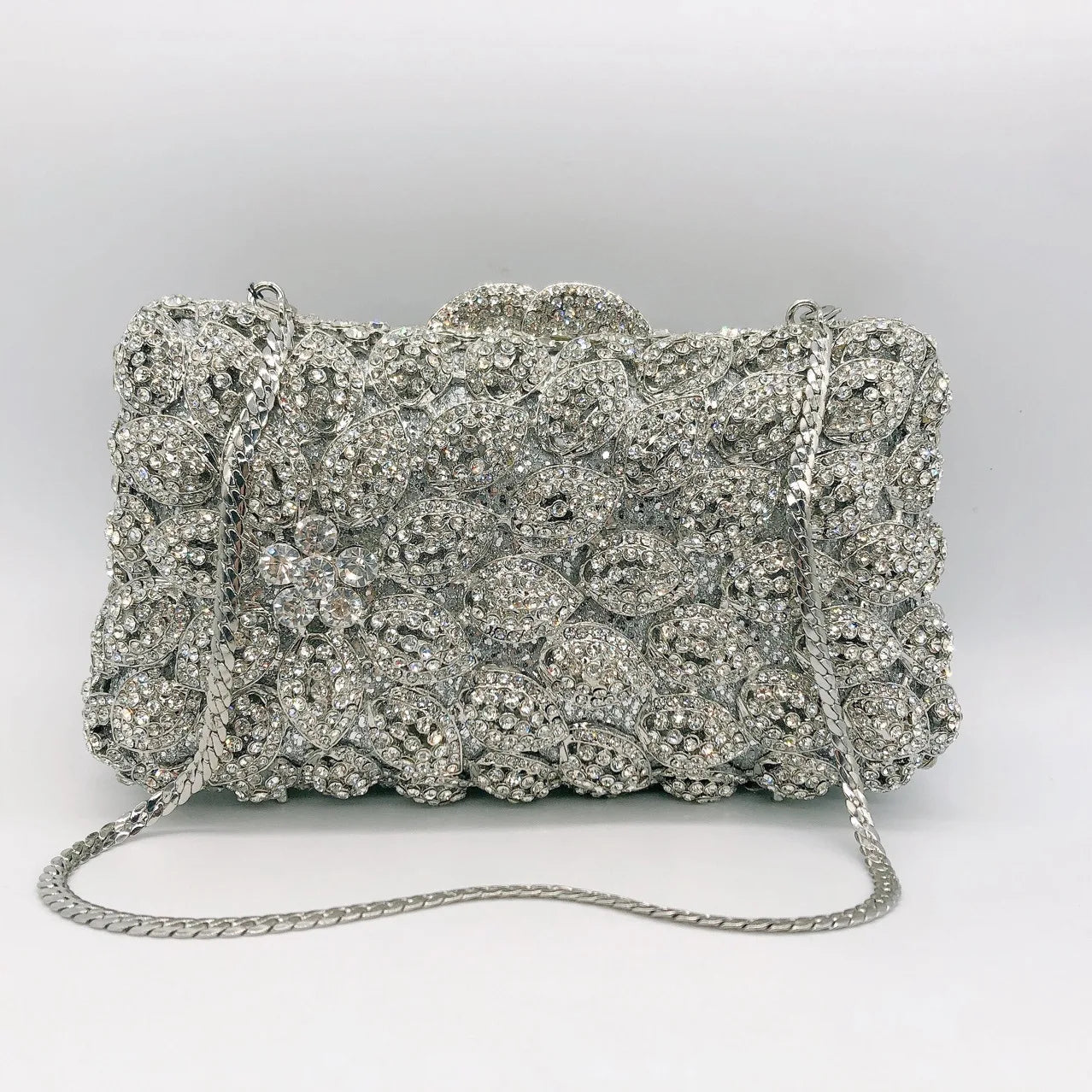 Hollow Rhinestone Banquet Clutch Bag