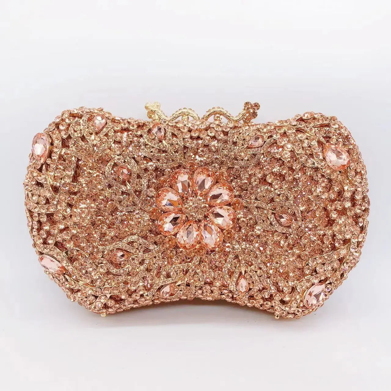 Hollow Rhinestone Banquet Clutch Bag
