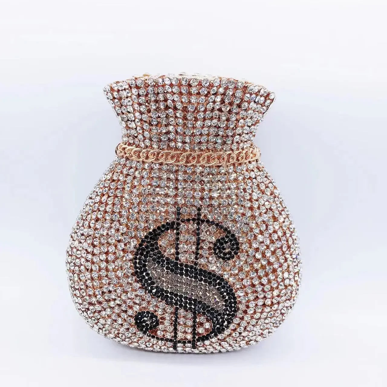 Hollow Rhinestone Banquet Clutch Bag