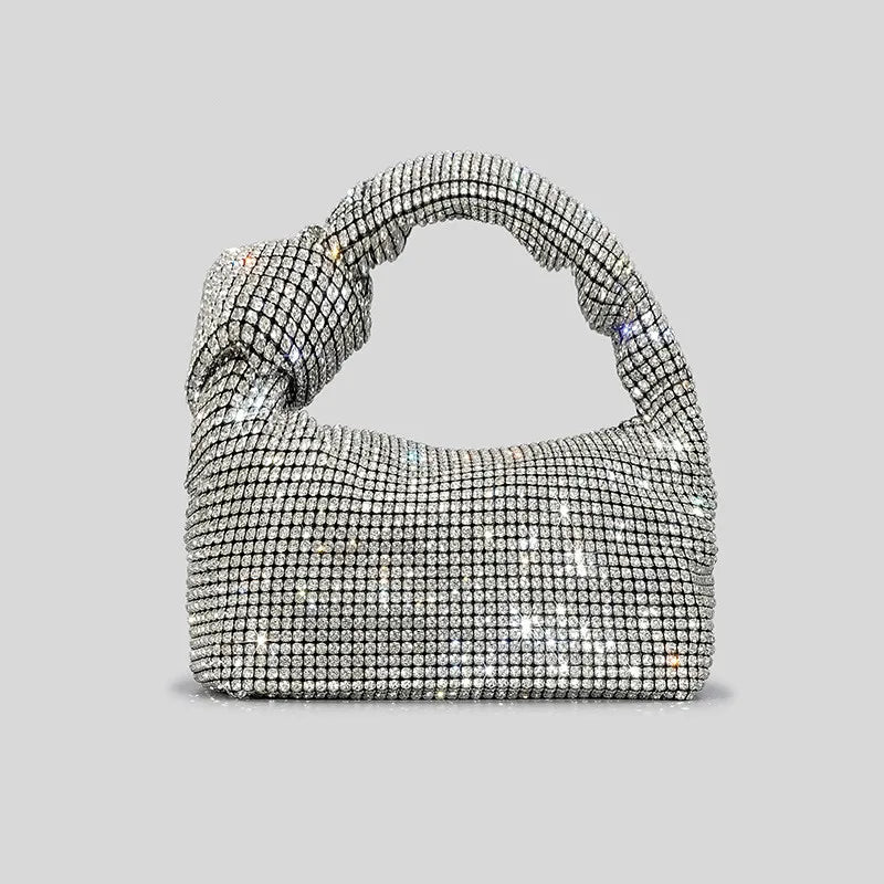 Crystal Knot Top Handle Bag - Evening Occasion Style