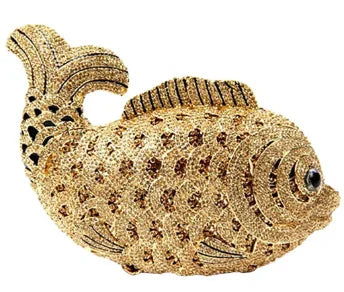 Hollow Rhinestone Banquet Clutch Bag