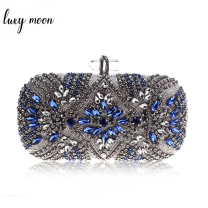 Crystal Chain Wedding Evening Clutch