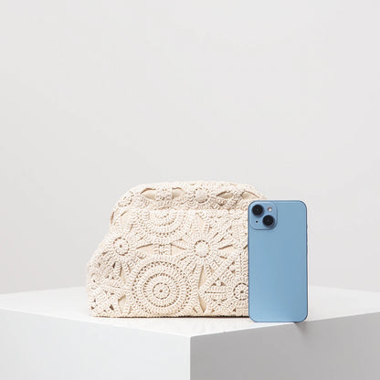 Bohemian Hollow Woven Beach Clutch
