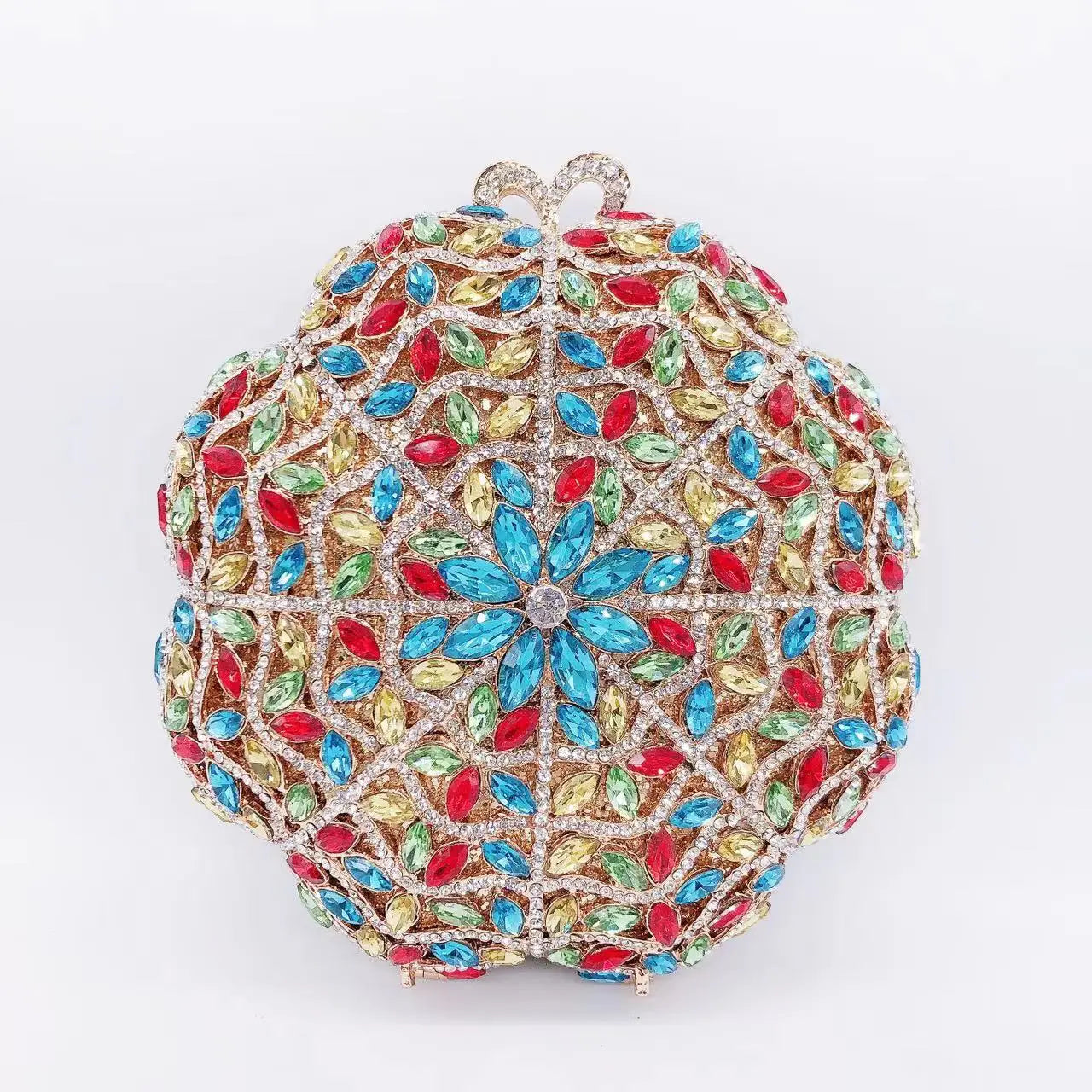 Hollow Rhinestone Banquet Clutch Bag