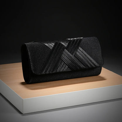 Striped Envelope Party Clutch Bag