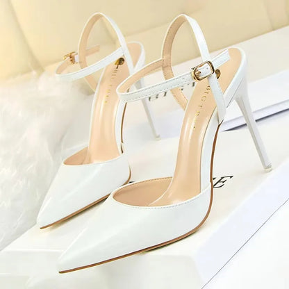 Patent Leather Pointed Toe Stiletto Pumps