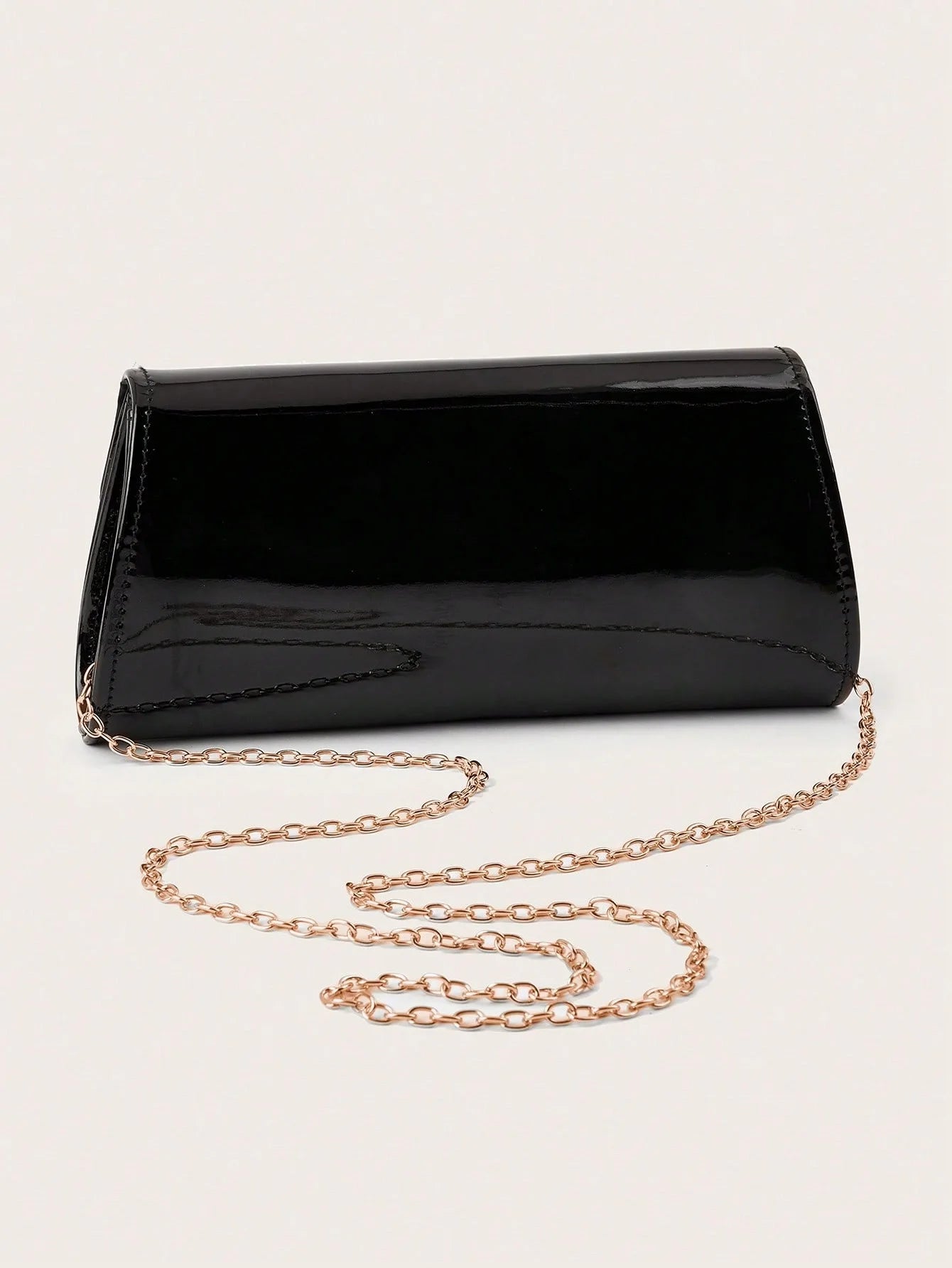 Textured Solid Color Crossbody Clutch Bag