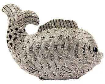 Hollow Rhinestone Banquet Clutch Bag