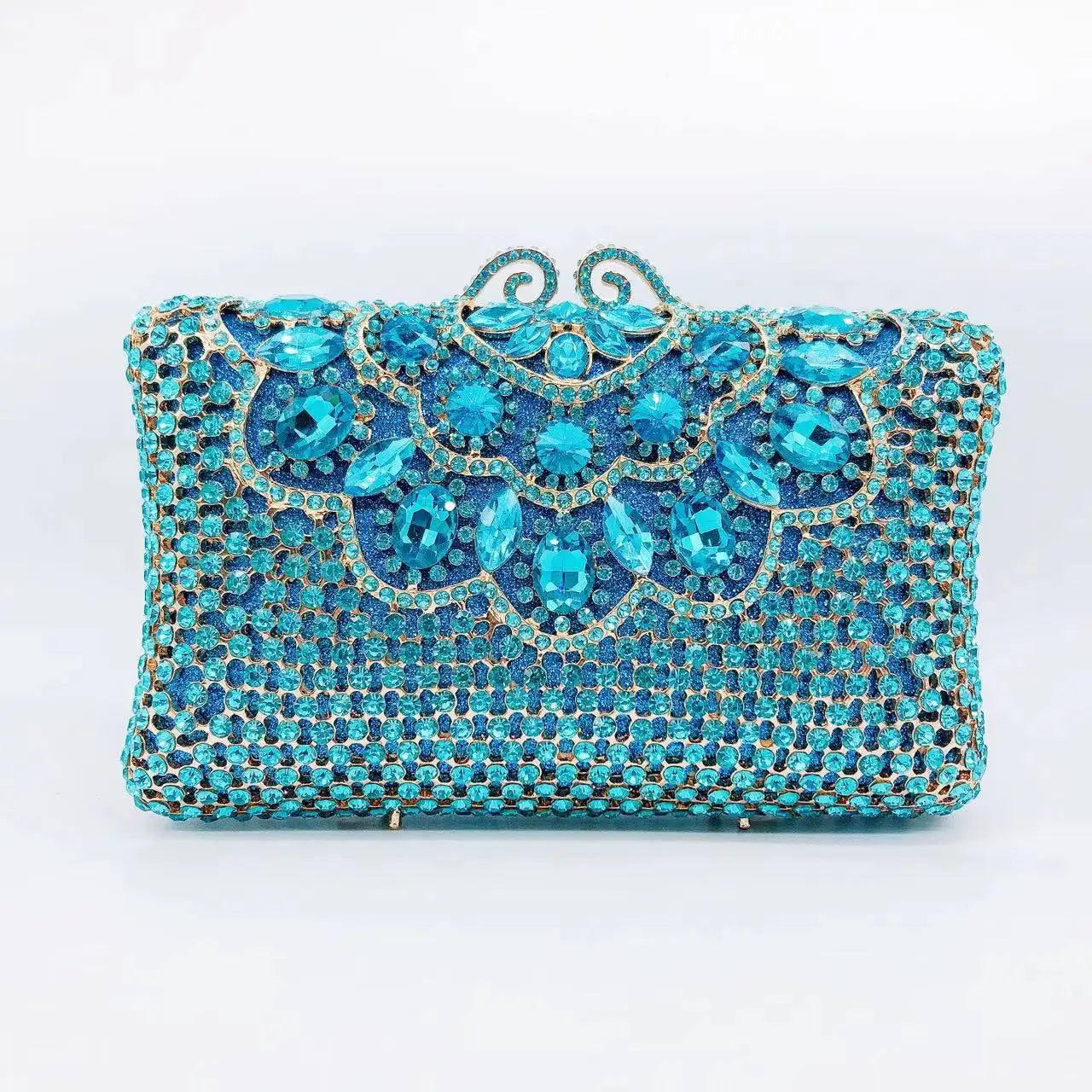 Hollow Rhinestone Banquet Clutch Bag