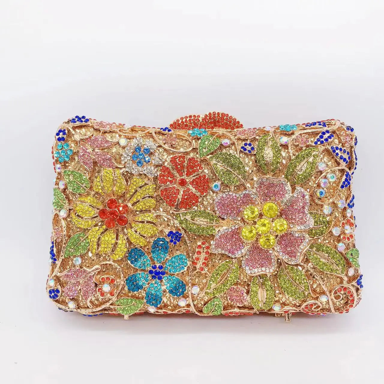 Hollow Rhinestone Banquet Clutch Bag