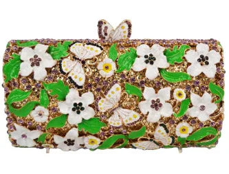 Hollow Rhinestone Banquet Clutch Bag
